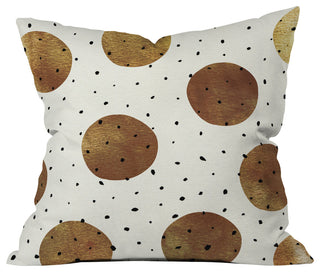 Georgiana Paraschiv Mixed Dots Throw Pillow, 18"x18"