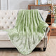 Plain Faux Fur Throw Blanket, Sage, 60"x80"