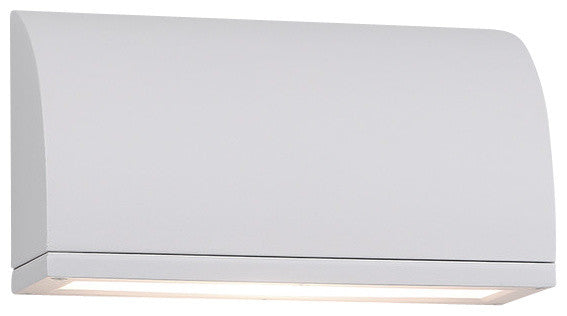 WAC Lighting Scoop LED Indoor or Outdoor Wall Light, White