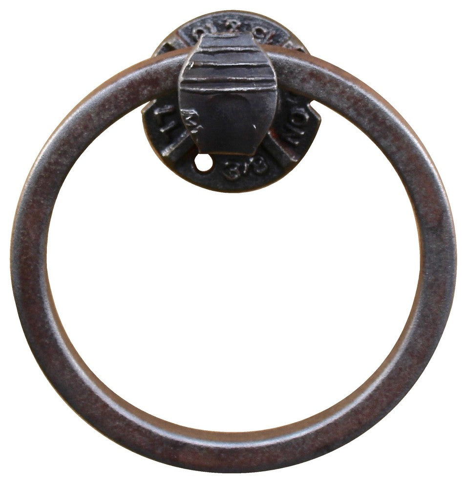 Railroad Spike Towel Ring, 6"