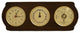 Quartz Clock, Tide Clock and Barometer With Thermometer on Ash Wood