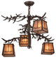 28W Pine Branch Valley View 4 LT Chandelier