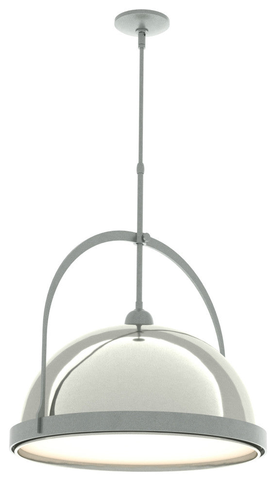 Atlas Large Pendant, Vintage Platinum, Sterling, Standard Height