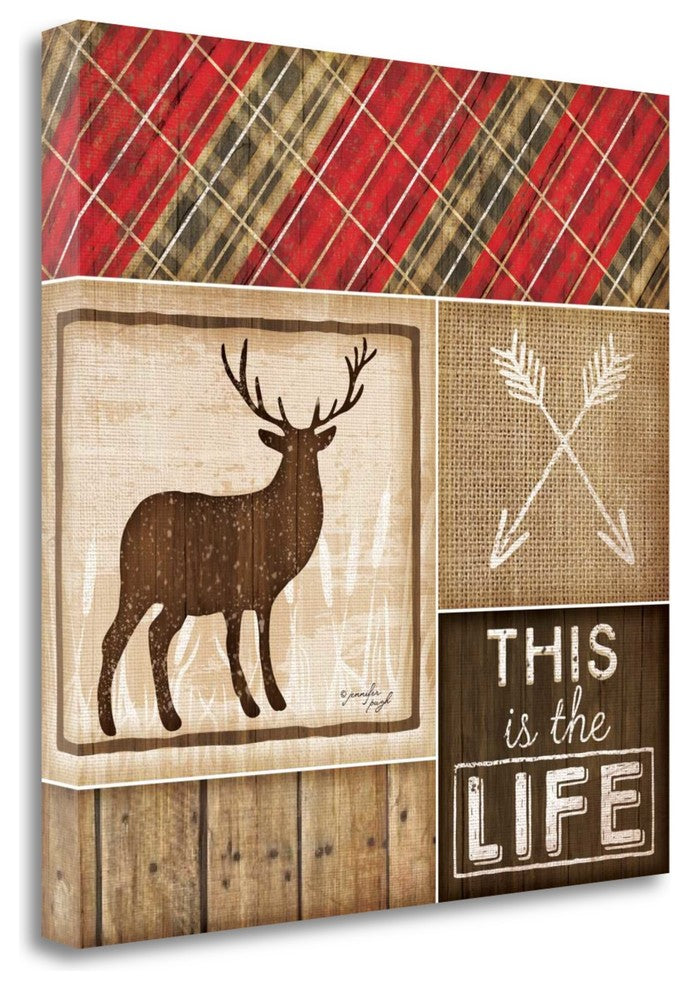 "Country Cabin IV" By Jennifer Pugh, Giclee Print on Gallery Wrap Canvas