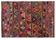 Bagleys Modern Multi-Colored Handwoven Fabric Area Rug