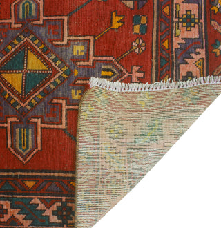 Fine Vintage Distressed Chike Red/Beige Runner, 3'4x13'9