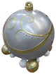 24" Gold, White And Silver Single Ornament