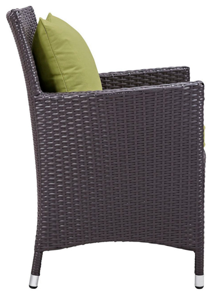 Espresso Peridot Convene 7-Piece Outdoor Patio Dining Set