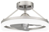 Quoizel PCOH3120 Cohen 19.75" 3 Blade Indoor LED Ceiling Fan - Brushed Nickel