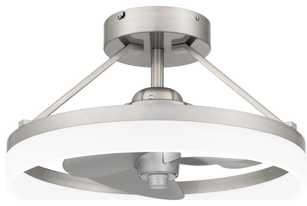 Quoizel PCOH3120 Cohen 19.75" 3 Blade Indoor LED Ceiling Fan - Brushed Nickel