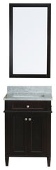 Samantha 24" Bathroom Vanity With Carrera Marble Top