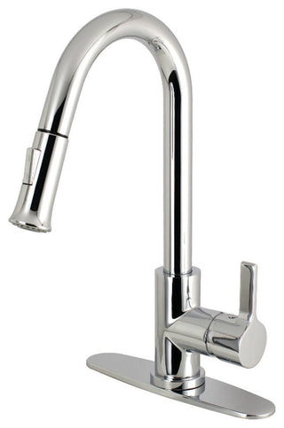 Gourmetier Pull-Down Kitchen Faucet, Polished Chrome
