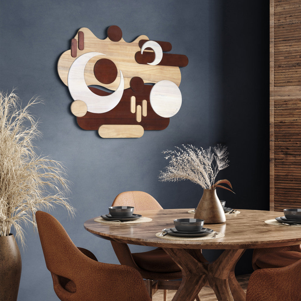 "Sands Serenade" Hand Made Wood Abstracts Wall Art, Ap-102b-4030-02