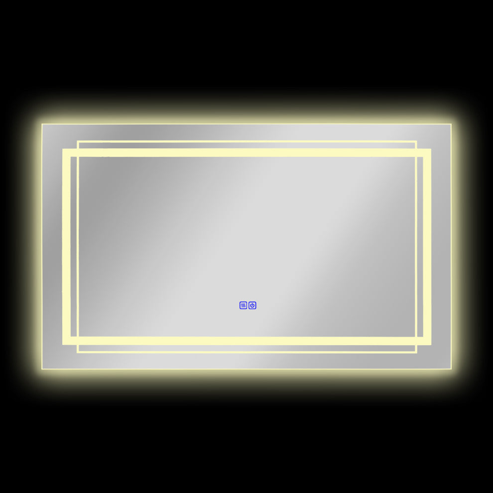 CHLOE Lighting LUMINOSITY Rectangular TouchScreen LED Mirror