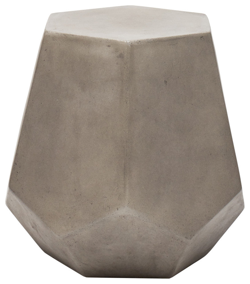 Mixx Faceted Stool, Dark Gray
