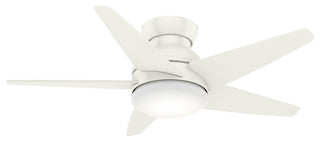 Casablanca 44" Isotope Ceiling Fan With Light Kit & Wall Control, Fresh White, Fresh White, 44"