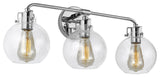 Clara 3-Light Vanity, Chrome