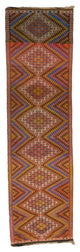 Vintage Anatolian Jijim Runner 3' 9" x 13' 4", 45 in. x 160 in.