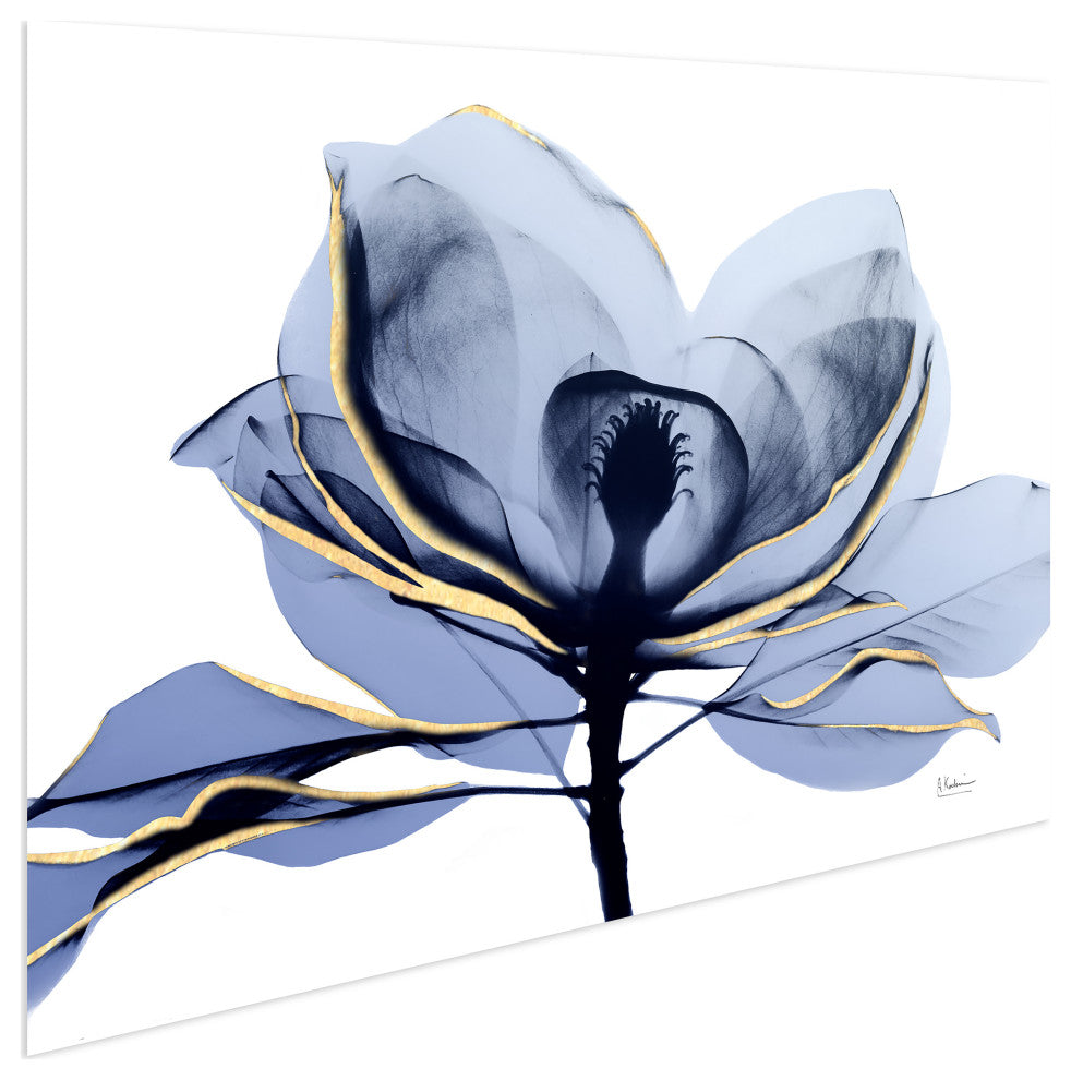 "Golden Midnight 2"Frameless Free Floating Panel Graphic Wall Art, 32"x48"