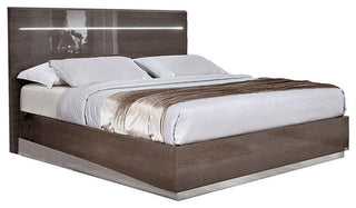 Italian Contemporary Modern Bedroom Set Legno in Silver Birch Made in Italy, King Size