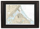 Framed Nautical Chart, Duluth-Superior Harbor, Lake Superior, 24x18