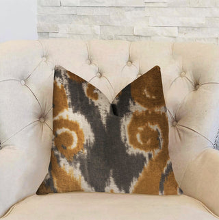 Euphoria Plush Gold Luxury Throw Pillow, 12"x20"