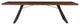 Nottingham 106-Inch Acacia Wood Live Edge Dining Table in Walnut Finish
