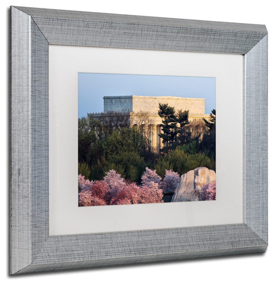 CATeyes ''Washington Spring Morning'', Silver Frame, White Mat, 14x11