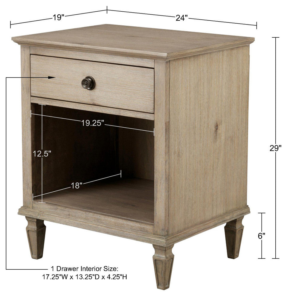 Madison Park Signature Victoria Nightstand, Nightstand