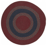 Colonial Mills Rug Corsair Banded Round Red Round