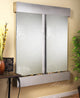Cottonwood Falls Water Fountain, Silver Mirror, Stainless Steel, Square