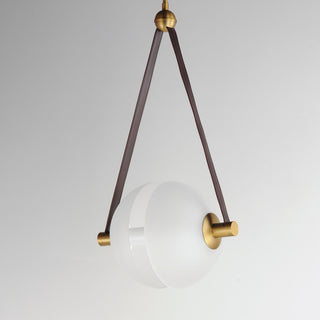 ET2 E24088-90 Dispatch 12"W LED Pendant - Natural Aged Brass