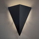 Ambiance Really Big Triangle Wall Sconce, Matte Black, Dedicated LED