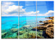 "Bright Summer Day in Sea" Metal Wall Art, 3 Panels, 36"x28"