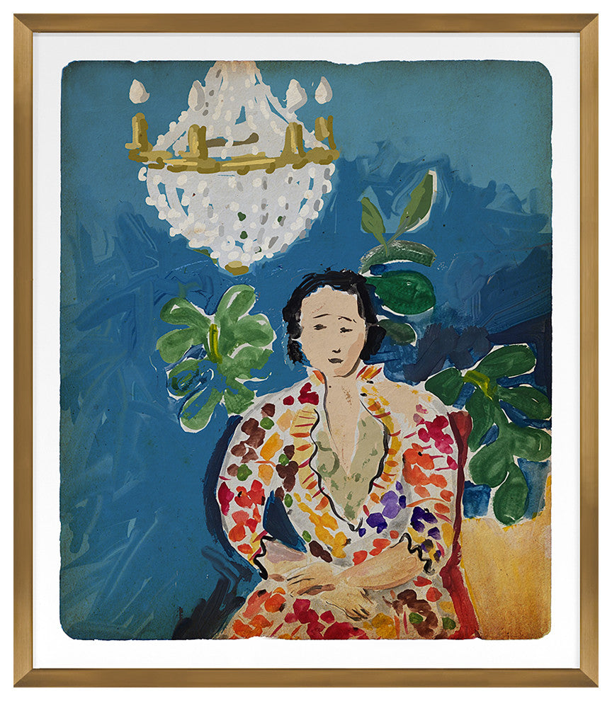 Maude Fine Art Print, Gold, 40"x35"