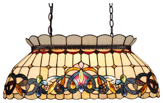 Serenity Victorian-Style 3-Light Island Pendant 28" Wide