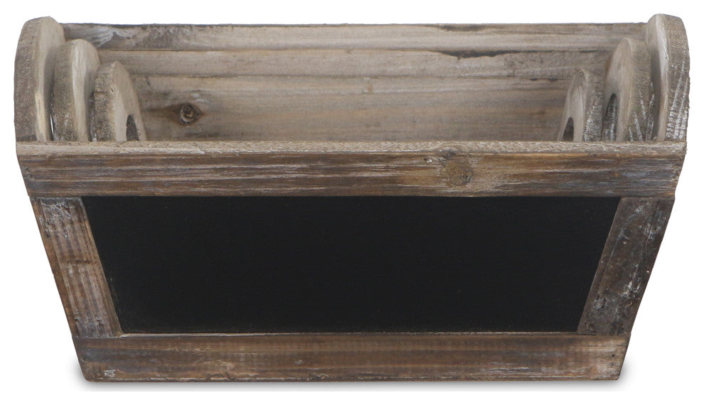 Chalkboard Ledge Planters, Set of 3