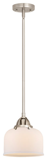 Large Bell Mini Pendant, Brushed Satin Nickel, Matte White, Matte White