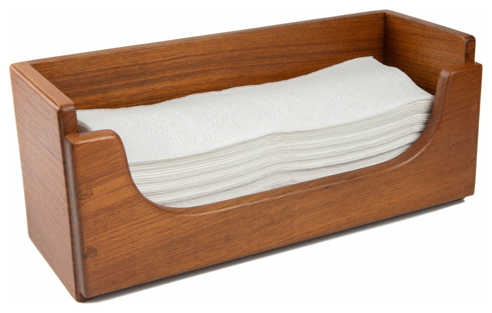 Traditional Solid Teak Guest Paper Towel Holder