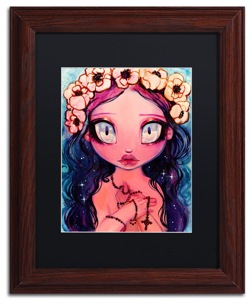 Natasha Wescoat 'Rosary' Art, Wood Frame, Black Mat, 11x14