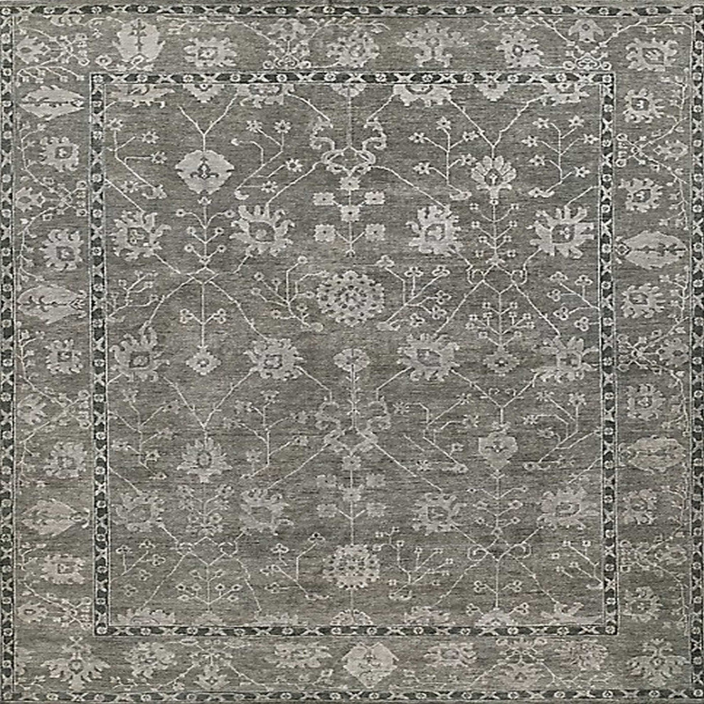 Ahgly Company Indoor Square Mid-Century Modern Area Rugs, 5' Square