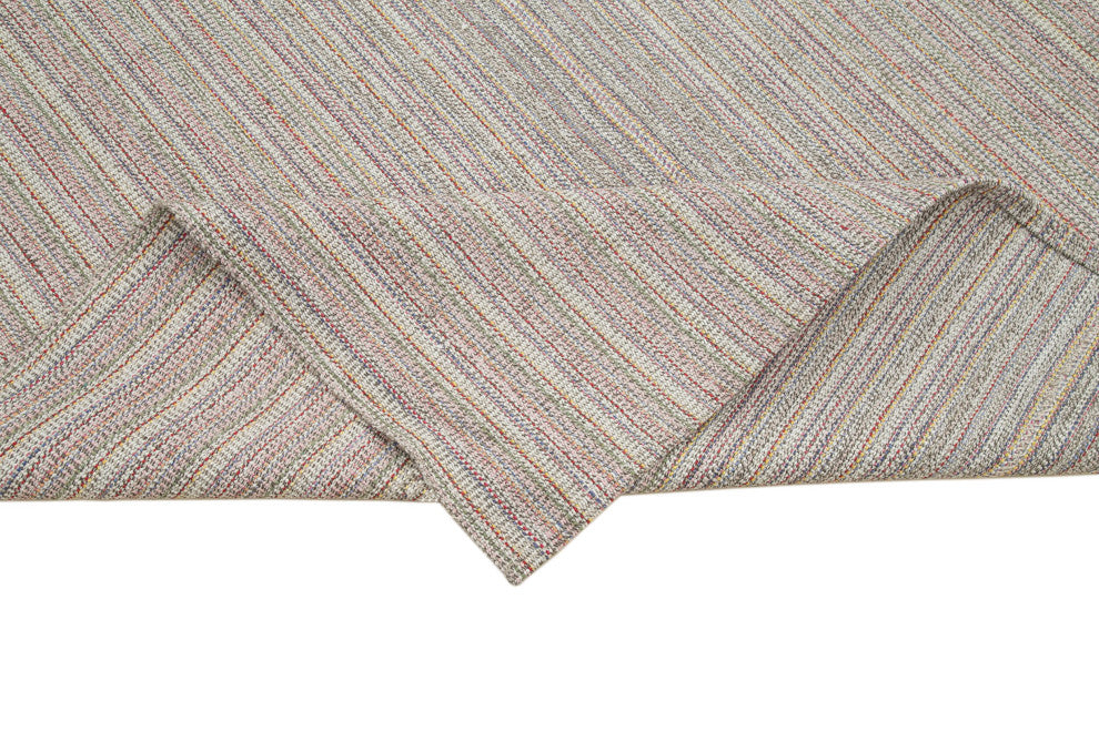 Rug N Carpet - Handmade Turkish 9' 4'' x 12' 6'' Modern Design Wool Kilim Rug
