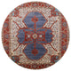 Ahgly Company Indoor Round Mid-Century Modern Area Rugs, 7' Round