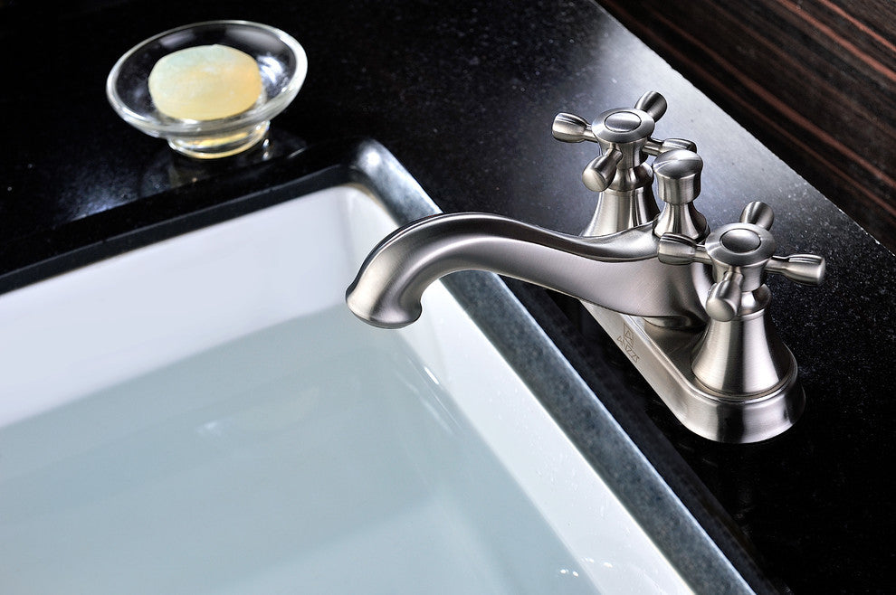 Major Series 2-Handle Bathroom Sink Faucet in Brushed Nickel