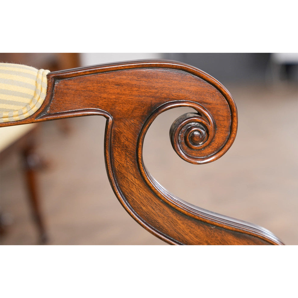 Regency Upholstered Arm Chair