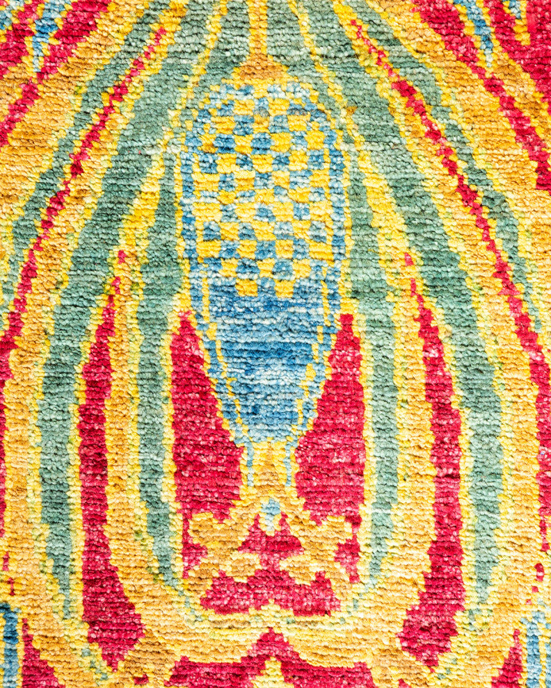 Sinha One-of-a-Kind Hand-Knotted Area Rug Purple, 9'0"x11'7"