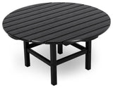 Polywood Round 38" Conversation Table, Black