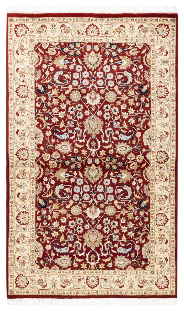 Hugli, One-of-a-Kind Hand-Knotted Area Rug Red, 3'1"x5'3"