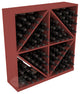Solid Diamond Wine Storage Bin, Pine, Cherry
