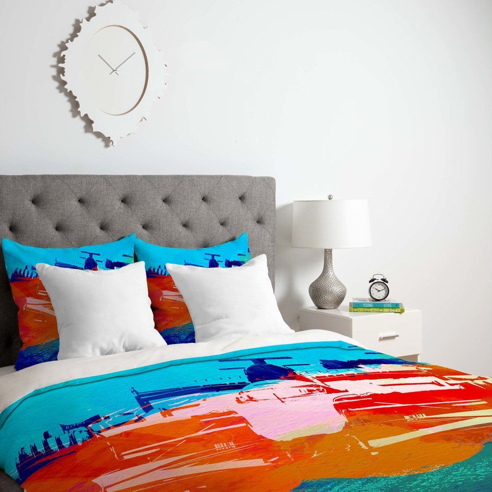 Deny Designs Naxart Ferrari F1 Racing Duvet Cover - Lightweight